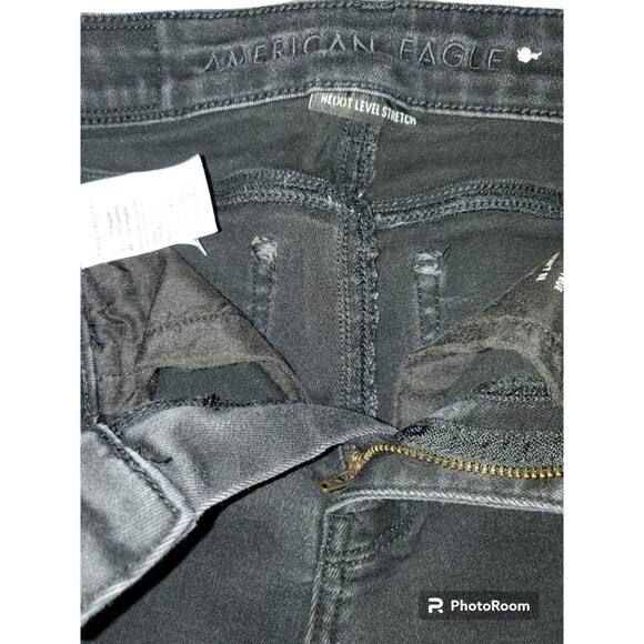 American EAGLE Next Level Stretch Juniors Black 00 - Picture 4 of 6